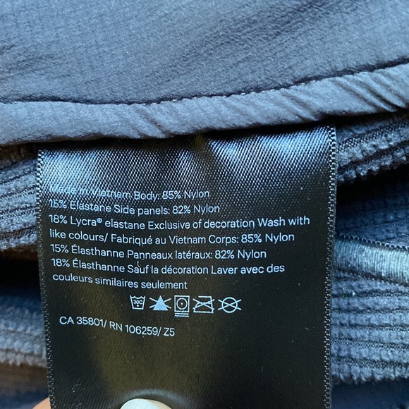 Mens charcoal gray lululemon athletica size XS jacket - Picture 5 of 7